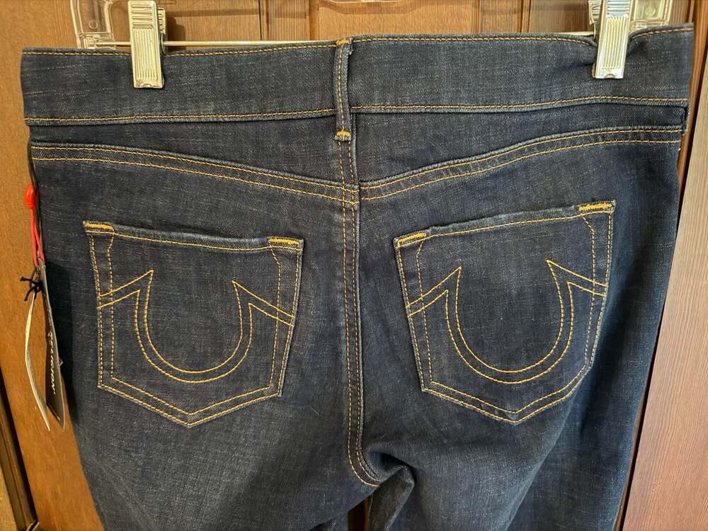 True Religion Jennie Curvy Runway Legging Deep Arctic